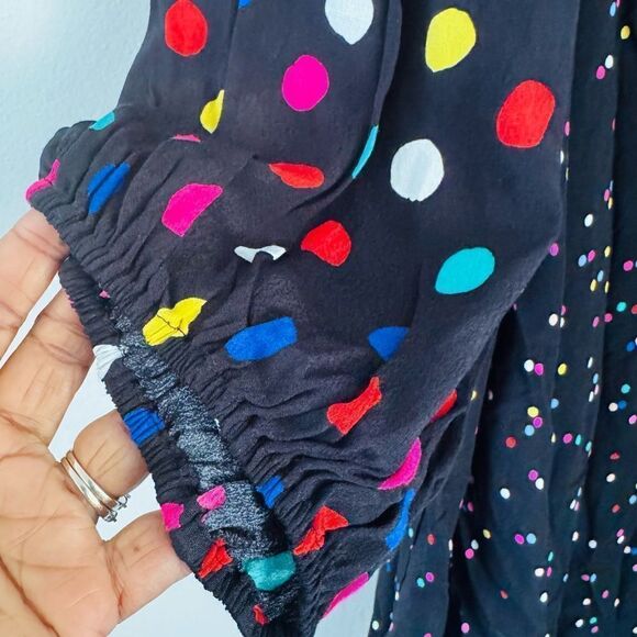 RIXO Plus Size Polka Dot Long Sleeve Swing Dress Size 20W/22W - Picture 5 of 11